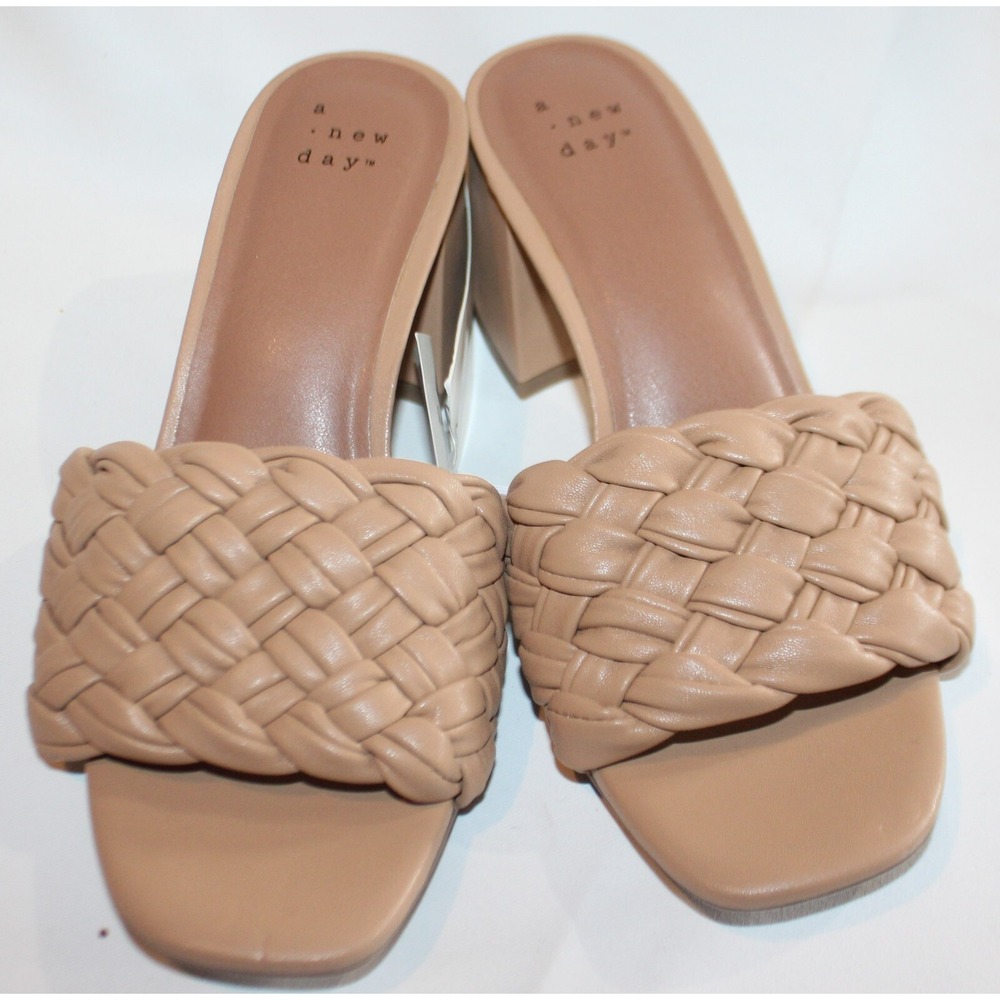 Women's Dorothy Mule Heels - A New Day Tan size 6